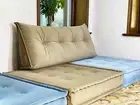 Bohemian Boho Moroccan Mah Jong Sofa Custom Modular Sectional Couch - Back Rest