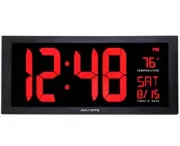 AcuRite Digital Clock With Indoor Temperature Oversized LED Clock Large Digits