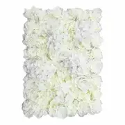 2X Cream+White Artificial Flower Panel Rose Hydrangea Wall Panels Wedding Party Backdrop