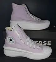 NEW AUTHENTIC CONVERSE CT ALL-STAR MOVE PLATFORM HI "PALE AMETHYST" US 7.5