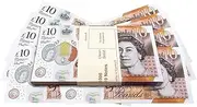 Prop Money Cash - £10 Note Stacks for Pranks & Movies - Fake 10 Notes for Casino, Photo Booth Play