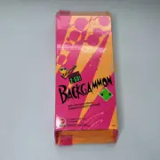 1990s Mattel Neon Backgammon California Classics To-Go Game - New Sealed-vintage
