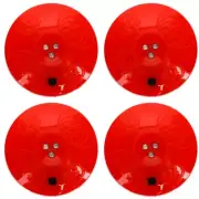 New LED Halloween Flashing Pumpkin Strobe Light Jack O Lantern ~ Set of 4