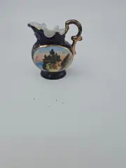 PRE 1907Antique Cliff House San Francisco Souvenir Pitcher Creamer Gold Paint