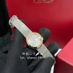 珊妮二手 CARTIER 卡地亞 白氣球 26MM 鑽石 18K玫瑰金手錶 女士腕錶 石英錶 WGBL0004 現貨