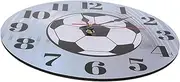 Anneome Decorative Football Wall Clock Large Silent Round Wall Watch for Living Room Bedroom Aesthetic