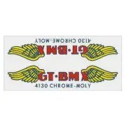 GT - 4130 clear - LARGE frame decal - Old school bmx