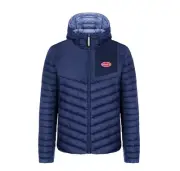2020 Bugatti Men's Padded Jacket Blue Paddock Collection Size Medium Reversible