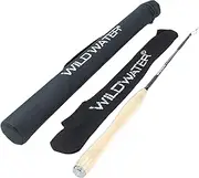 Wild Water Fly Fishing Tenkara Rod, Hard Tube Rod Case with Knitted Rod Sock