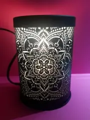 Mandela Metal Black Electric Melt/Oil Warmer with 5 Melts