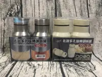 在飛比找Yahoo!奇摩拍賣優惠-佐甜多孔旋轉調味罐兩入 灑粉罐 調味料罐