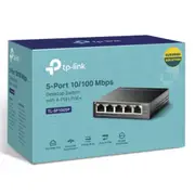 TP-Link TL-SF1005P 5-Port 10/100Mbps Desktop Switch with 4-Port PoE 67W IEEE 802.3af compliant 1Gbps Switching TL-SF1005P