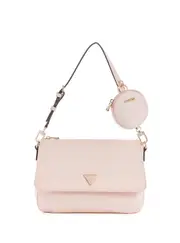GUESS Women's Eco Pink Gemma Shoulder Bag