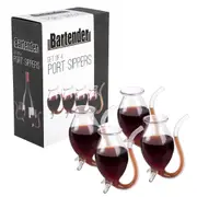 Bartender Set of 4 Hand-Blown Port Sippers