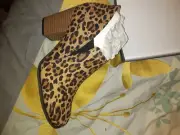 Dr. Scholl's Women's All My Life Bootie Tan Black Leopard Print Microsuede 11M