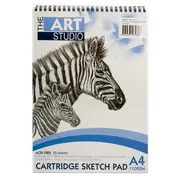 The Art Studio A4 Cartridge Sketch Pad 110gsm 25 Sheets