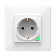 Tuya 16A WiFi Smart EU Wall Socket Power Monitoring Outlet Timing Function APP Remote Control Voice Control with Alexa G