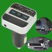 1x Bluetooth Hands-free Car Kit with Twin USB Charger, FM Transmitter MP3 Player