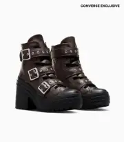 CONVERSE Chuck 70 De Luxe Heel Leather & Buckles High Top, Platform A12209C NEW!