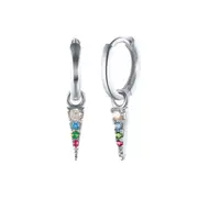 ANYCO Earrings Sterling Silver Charm Geometric Spike Tassel Pendant Stud For Women Teen Fashion Stylish Accessories Jewelry Gifts