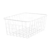 2Pc Iron Wire Basket Bin Magazine Post Storage Crate Vintage Japanese Style Fresh Iron Art Metal Mesh Hamper Storage Baskets