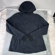 Tek Gear Jacket Womens Large Full Zip Fleece Space Dyed Pockets Hood Active