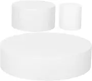 JEWEDECO 3pcs Foam Cake Embryo Model Circus Fondant Mold Fondant Cake Molds Cake Decorating Foam Heads Foam Cake Dummies Salon Fondant Mold Cake Printing Pastry Mold Fondant Emboss White