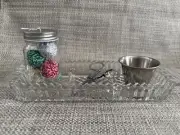 Christmas fine motor thread snipping twine cutting by idlewild montessori
