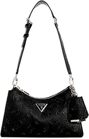 GUESS Damen Cresidia Top Zip Shoulder Bag Schultertasche, Reißverschluss Oben
