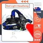 Red Light Headlamp, USB Rechargeable Headlamp, Zoomable Waterproof Red LED AU