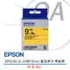 【原廠公司貨】EPSON LK-3YBP 9mm 黃底黑字 標籤帶