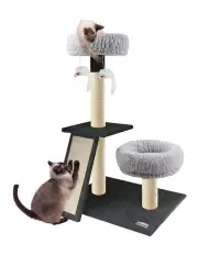 [Paws and Claws] Catsby Scratching Post with Ramp & Double Lounger