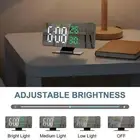 Multifunctional Digital Alarm Clock with Large LED For Bedroom Screen R0N1