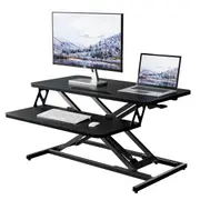 Height Adjustable Standing Desk Converter 81cm (32 Inch) Wide Platform