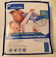 Healthy Sleep Waterproof Supreme Mattress Protector- California King Split NEW