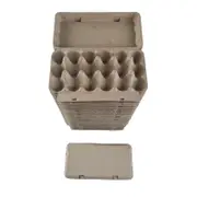 200 X Brown Quail Egg Cartons For 18 Eggs