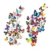 80pcs Butterfly Wall Decor - 3D Butterflies Wall Decals Removable 80 pcs