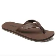 REEF DRAFTSMEN LEATHER MENS SANDAL SIZE 12 COLOR BRONZE/BROWN