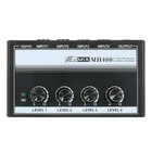 MH400 Ultra Low-Noise 4-Channel Line Mixer Audio Mixer Keyboards M6J0