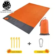 Large Sandproof Beach Blanket 200x140cm Waterproof Picnic Mat for Outdoor Fun