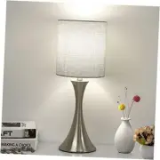3 Way Touch Control Table Lamp, Dimmable Bedside Desk Lamp with Metal Base