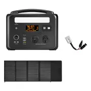 VoltX 600W Portable Solar Generator + 100W Mono Solar Panel & Anderson Cable