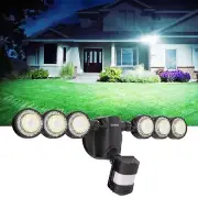 SANSI 55W 7000LM Motion Sensor Outdoor Yard Security Lights 5000K Dusk to Dawn