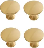 Brass Pull Handle 4 Pack Cabinet Door Chinese Style Wardrobe Brass Drawer Single Hole Handle Kitchen Cabinet Kitchen Cabinet Handle Single Hole