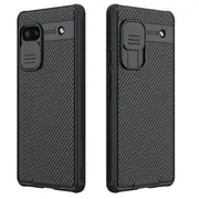 For Google pixel 6A Case, CamShield Series Slim Stylish Protective Case with Slide Camera Cover (Black)