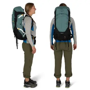 【Osprey】Sirrus 36 透氣網架健行登山背包 36L 女款 漿果藍(登山背包 健行背包 運動背包)