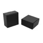 300x Black Paper Boxes Gift Packing Boxes Wedding Party Favour Boxes 7.5x7.5x3cm