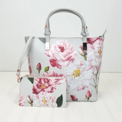 Ted Baker London Jovelle Floral Leather Tote
