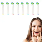 8pcs Replacements Electric Toothbrush Heads Compatible with Oral B-Style 2