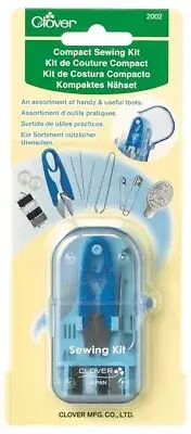 Mini Travel Compact Sewing Kit Scissors Threads Tweezers Buttons Threader Pins